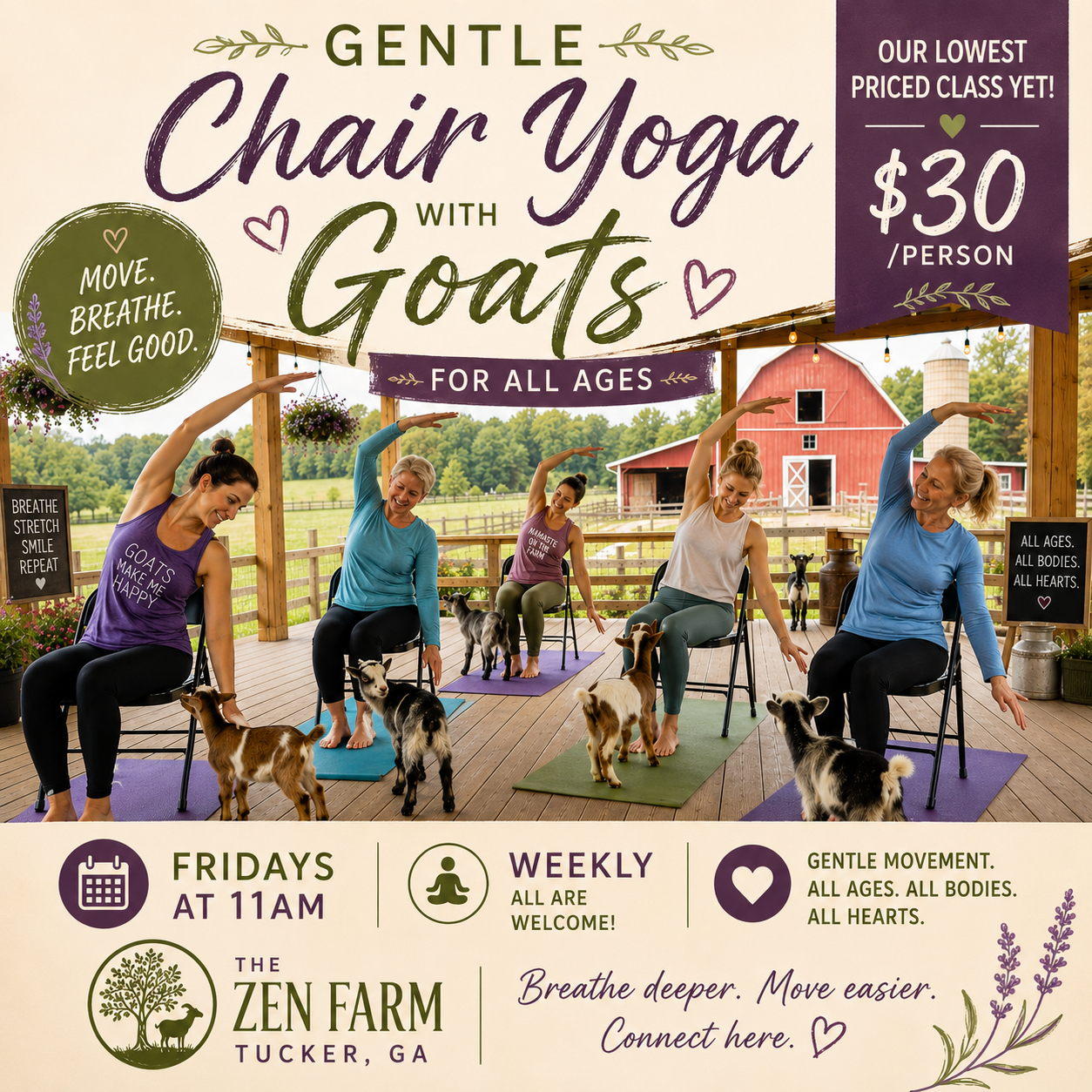 Gentle Chair Goat Yoga